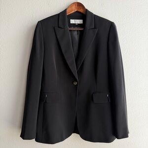 Tahari Arthur S Levine Black Classic Tailored Size 8  Career Blazer Jacket Work